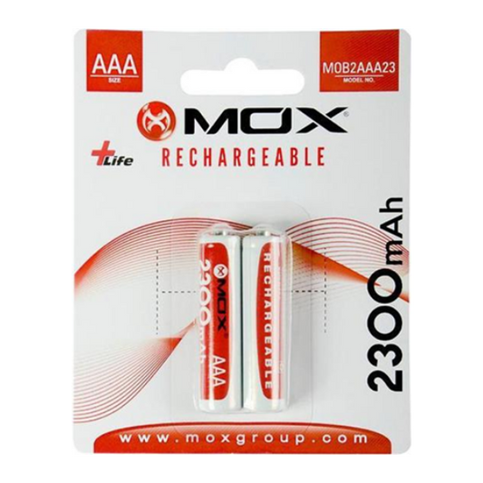 PILA RECARGABLE MOX AAA X2 2300MAH