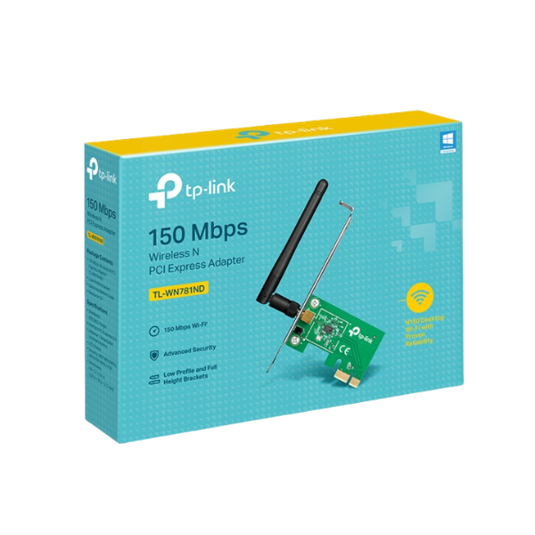 PLACA WIFI PCI-E TP-LINK TL-WN781ND 150MBPS