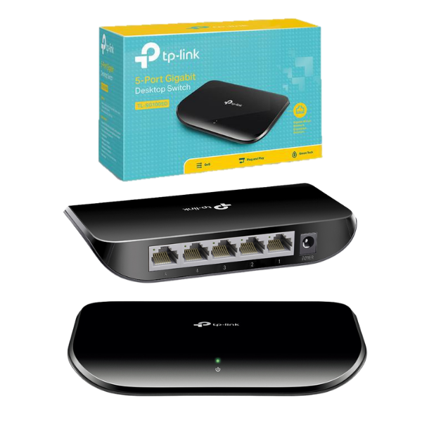 HUB SWITCH RJ45 5 PUERTOS GIGABIT TP-LINK TL-SG1005D 10/100/1000MBPS
