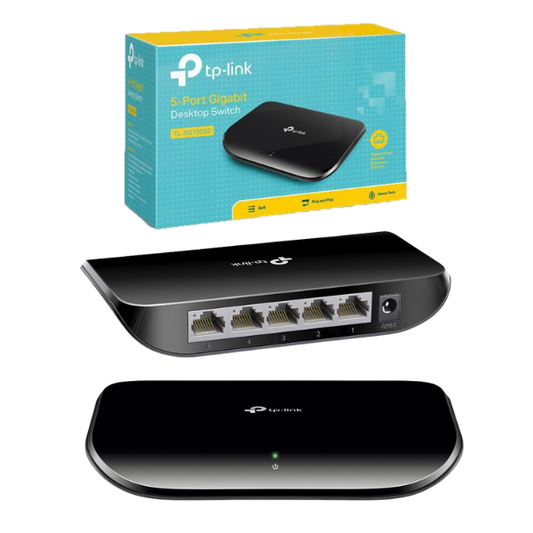 HUB SWITCH RJ45 5 PUERTOS GIGABIT TP-LINK TL-SG1005D 10/100/1000MBPS