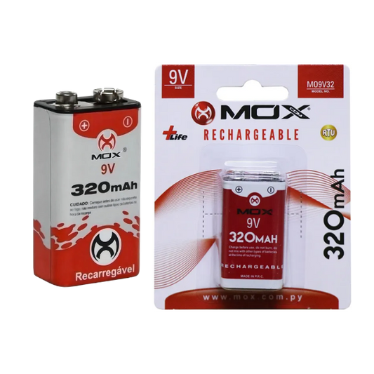 PILA RECARGABLE MOX 9V 320MAH
