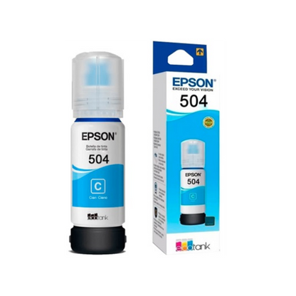 TINTA EPSON 504 NEGRO 127ML - CIAN, MAGENTA Y AMARILLO 70ML
