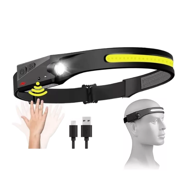 LINTERNA PARA CABEZA CON SENSOR