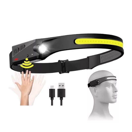 LINTERNA PARA CABEZA CON SENSOR