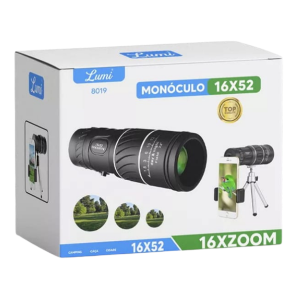 MONOCULO 16X52 CON TRIPODE LOTUS LT-8019