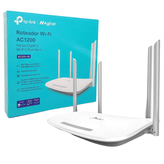 ROUTER TP-LINK AC EC220-G5 GIGABIT AC1200 DUAL BAND 867/300MBPS 4 ANTENAS