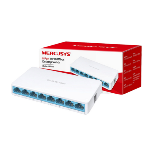 HUB SWITCH RJ45 8P MERCUSYS MS108 10/100MBPS