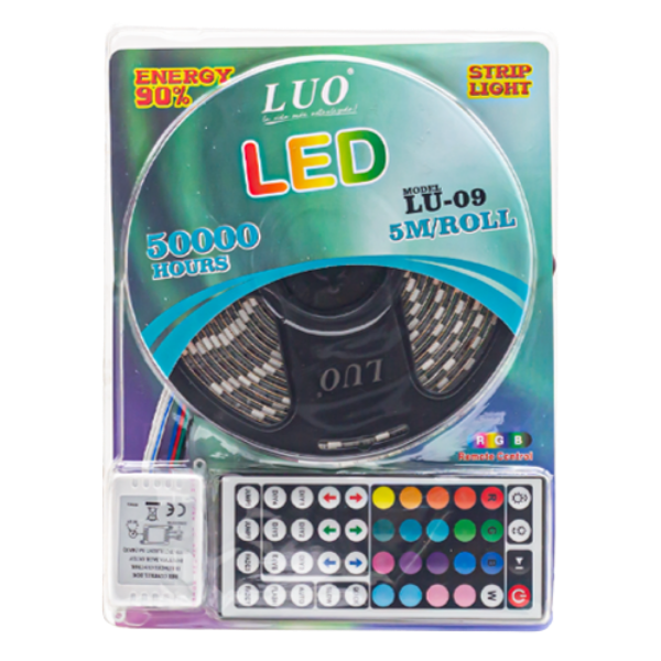 CINTA LED 44RGB CON CONTROL LU-09 5 MTS