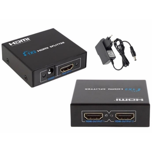 SPLITTER HDMI ACTIVO 1X2 CON FUENTE