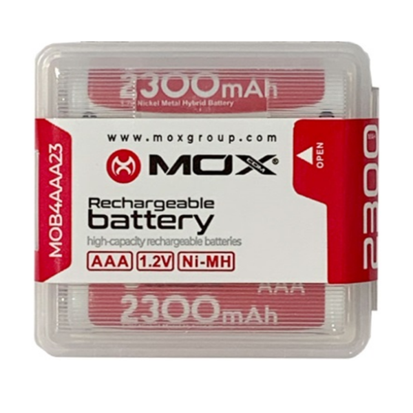 PILA RECARGABLE MOX AAA X4 2300MAH