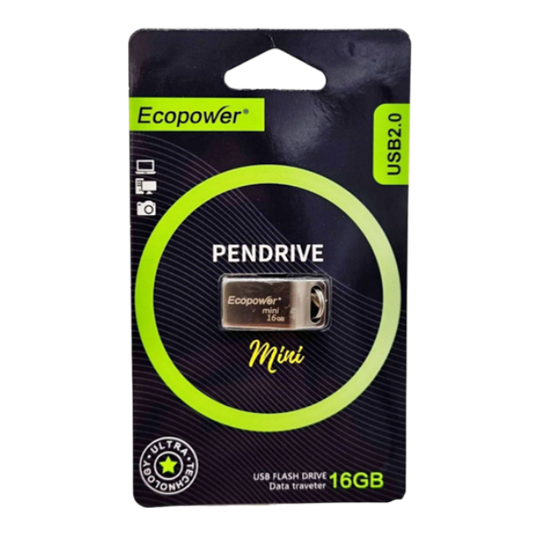 PENDRIVE MINI ECOPOWER DE METAL 16 GB