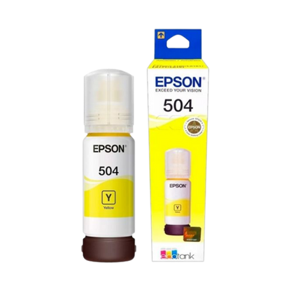 TINTA EPSON 504 NEGRO 127ML - CIAN, MAGENTA Y AMARILLO 70ML