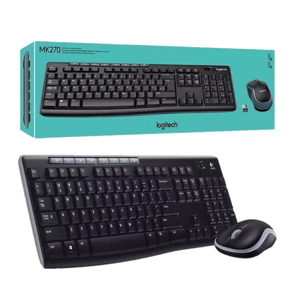 TECLADO CON MOUSE INALÁMBRICO LOGITECH MK270