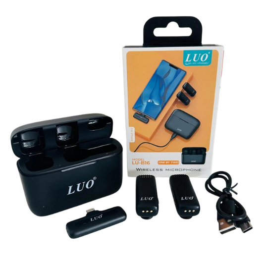MICRÓFONO INALÁMBRICO DUAL PARA IPHONE LU-B12