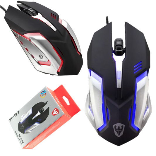 MOUSE GAMER 4 BOTONES RGB USB SATE A-97