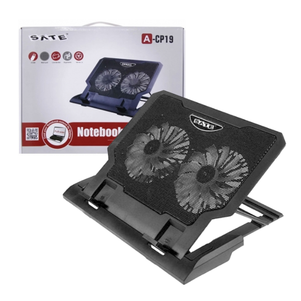 SOPORTE CON COOLER SATE PARA NOTEBOOK A-CP19
