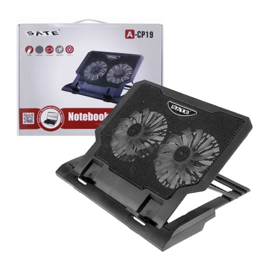 SOPORTE CON COOLER SATE PARA NOTEBOOK A-CP19