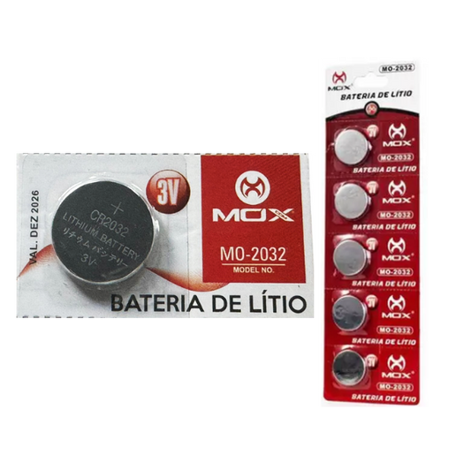 PILA MONEDA MOX CR-2032 3V - PACK X5
