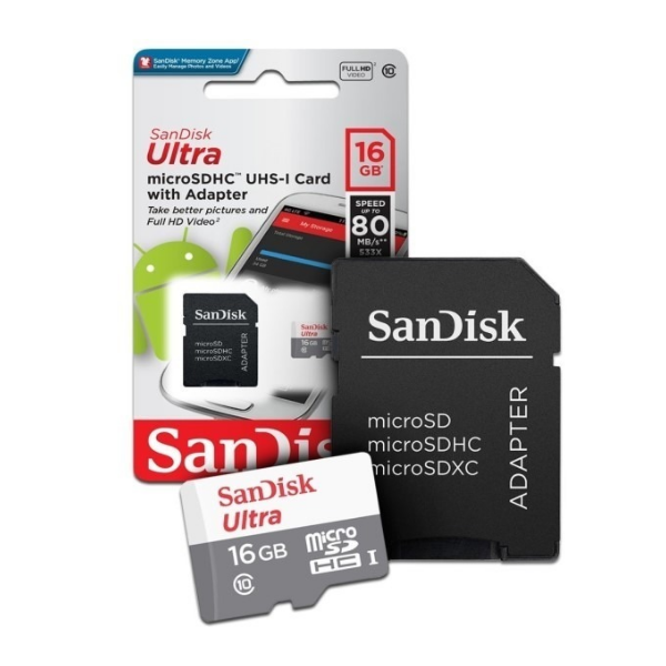 MEMORY CARD SANDISK CAT.10 DE 16 / 32 / 64 / 128 GB