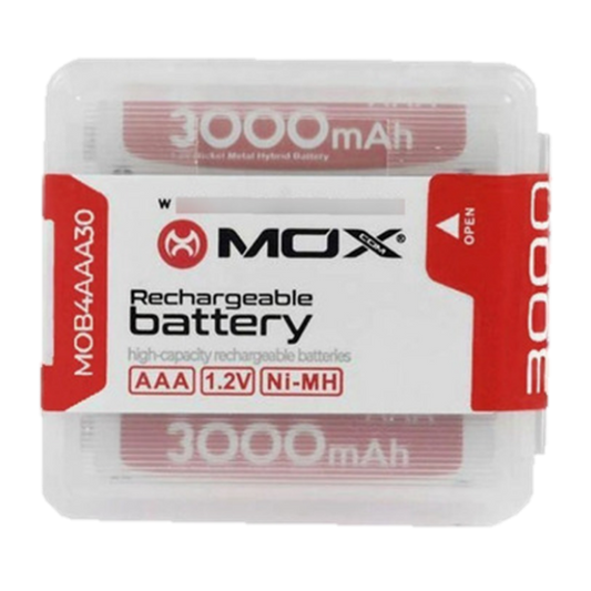 PILA RECARGABLE MOX AAA X4 3000MAH
