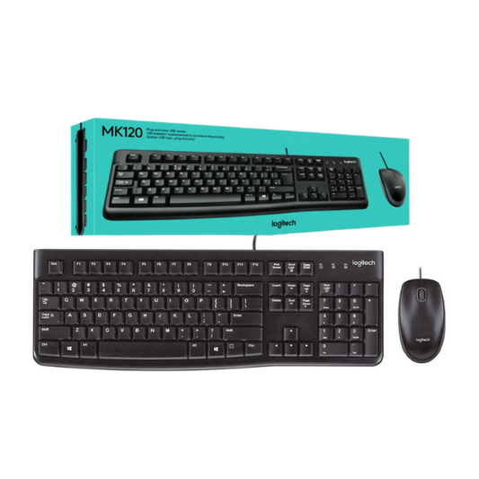 TECLADO CON MOUSE USB LOGITECH MK120
