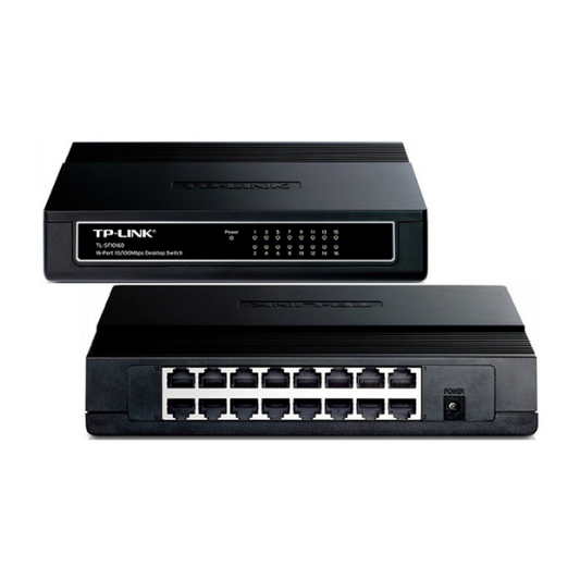 HUB SWITCH RJ45 16 PUERTOS TP-LINK TL-SF1016D 10/100MBPS