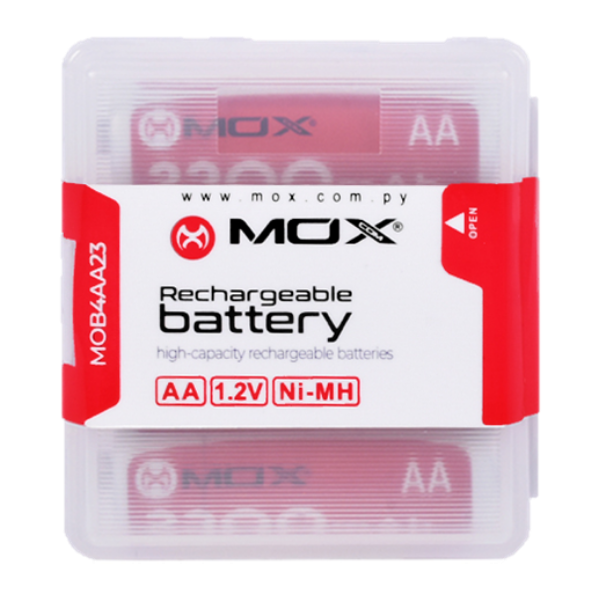 PILA RECARGABLE MOX AA X4 2300MAH