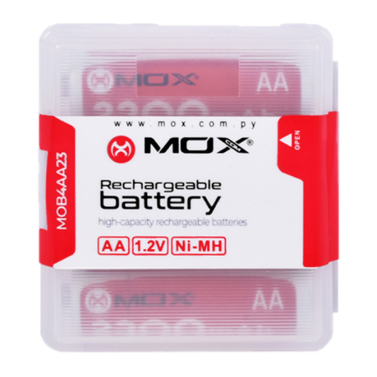 PILA RECARGABLE MOX AA X4 2300MAH
