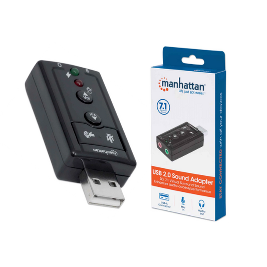 TARJETA DE AUDIO USB 7.1 MANHATTAN