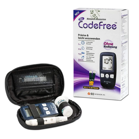 GLUCOMETRO MEDIDOR DE GLUCOSA CODEFREE