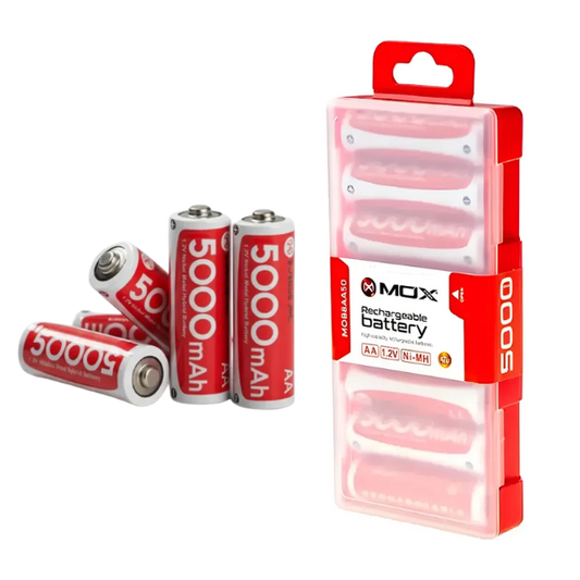 PILA RECARGABLE MOX AA X8 5000MAH